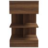 vidaXL Table de chevet Ch&ecirc;ne marron 40x35x65 cm Bois d'ing&eacute;nierie