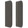 vidaXL Tête de lit avec oreilles Gris foncé 93x16x78/88 cm Velours