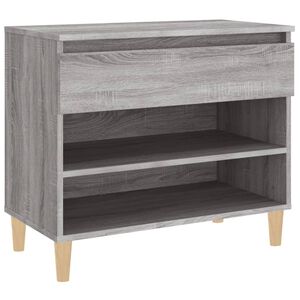 vidaXL Armoire &agrave; chaussures Sonoma gris 70x36x60 cm Bois d'ing&eacute;nierie