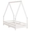 vidaXL Cadre de lit pour enfant blanc 70x140 cm bois de pin massif