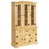 vidaXL Buffet Corona marron 112x43x191,5 cm bois massif pin mexicain
