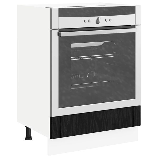 vidaXL Armoire de cuisine Ch&ecirc;ne noir 60 x 46 x 81,5 cm