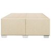 vidaXL Cadre de lit sans matelas cr&egrave;me 120x190 cm tissu