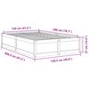 vidaXL Cadre de lit sans matelas blanc 120x200 cm bois de pin massif
