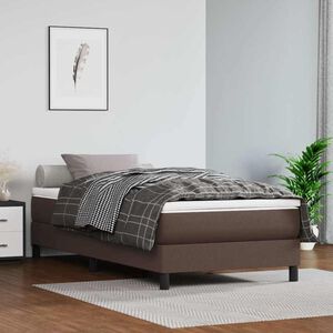 vidaXL Matelas de lit &agrave; ressorts ensach&eacute;s fermet&eacute; moyenne Marron 90x200x20 cm