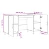 vidaXL Bureau ch&ecirc;ne sonoma 140x50x75 cm bois d'ing&eacute;nierie