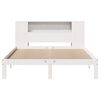 vidaXL Lit biblioth&egrave;que sans matelas blanc 160x200 cm bois pin massif