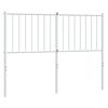 vidaXL T&ecirc;te de lit de remplacement m&eacute;tal blanc 120 cm
