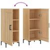 vidaXL Buffet Ch&ecirc;ne sonoma 34,5x34x90 cm Bois d'ing&eacute;nierie