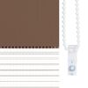 vidaXL Store z&egrave;bre marron 45x100 cm largeur du tissu 40,9 cm polyester