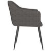 vidaXL Chaises &agrave; manger lot de 2 gris fonc&eacute; tissu