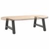 vidaXL Pieds de table basse en forme de A 2 pi&egrave;ces Anthracite 70 x (30-31) cm Acier