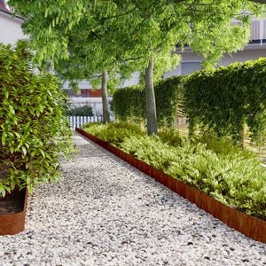 vidaXL Bordures de pelouse 10 pcs 15x103 cm acier corten flexible