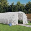 vidaXL Serre avec cadre en acier blanc 60 m&sup2; 20x3x2 m