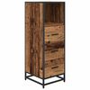 vidaXL Ensemble de mobilier de salle de bain 3 pcs Bois Ancien
