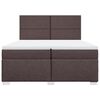 vidaXL Sommier &agrave; lattes de lit avec matelas Marron fonc&eacute; 200x200 cm