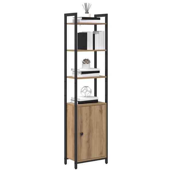 vidaXL Biblioth&egrave;que Ch&ecirc;ne artisanal 40 x 24 x 161 cm Bois d'ing&eacute;nierie