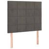 vidaXL Cadre de lit sans matelas gris fonc&eacute; 80x200 cm velours