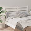 vidaXL T&ecirc;te de lit Blanc 186x4x100 cm Bois massif de pin