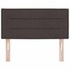 vidaXL T&ecirc;te de lit LED avec t&ecirc;te de lit Marron fonc&eacute; 80 cm Polyester