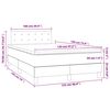 vidaXL Sommier &agrave; lattes de lit avec matelas gris 120x190 cm similicuir