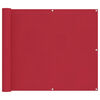 vidaXL &Eacute;cran de balcon 100 x 200 cm Tissu Oxford Rectangulaire Rouge