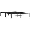 vidaXL Cadre de lit m&eacute;tal sans matelas noir 160x200 cm