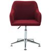 vidaXL Chaises pivotantes &agrave; manger lot de 4 rouge bordeaux tissu