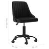 vidaXL Chaises pivotantes &agrave; manger lot de 2 noir velours