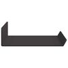 vidaXL &Eacute;tag&egrave;re Murale avec &eacute;tag&egrave;re 2 pcs Noir 80 x 9 x 2.5 cm