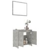 vidaXL Ensemble de meubles de salle de bain Gris b&eacute;ton Agglom&eacute;r&eacute;