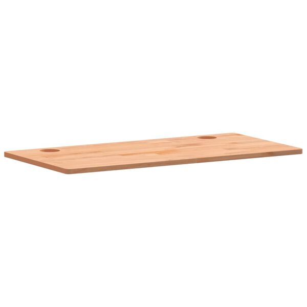 vidaXL Dessus de bureau 100x50x1,5 cm bois massif de h&ecirc;tre