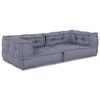 vidaXL Unit&eacute; de canap&eacute; modulaire 3 pc Tissu Gris 140 x 70 x 36 cm