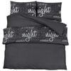 vidaXL Ensemble de housse de couette Noir 140x200 cm Coton