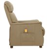 vidaXL Fauteuil de massage Cappuccino Similicuir