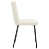 vidaXL Chaises &agrave; manger lot de 6 cr&egrave;me velours