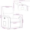 vidaXL Fauteuil inclinable &eacute;lectrique cappuccino similicuir