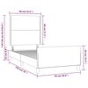 vidaXL Cadre de lit sans matelas noir 90x190 cm tissu