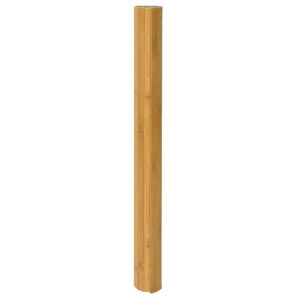 vidaXL Tapis rectangulaire naturel 80x200 cm bambou