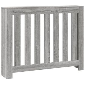 vidaXL Cache-radiateur sonoma gris 104x20x82 cm bois d'ing&eacute;nierie