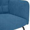 vidaXL Chaise &agrave; bascule Bleu Velours