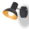 vidaXL Lampe murale 2 pcs pour 2 ampoules E27 Noir et dor&eacute;