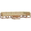 vidaXL Ensemble de canap&eacute;s d'ext&eacute;rieur 7 pc Naturel et Beige