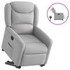 vidaXL Fauteuil inclinable &eacute;lectrique gris nuage tissu