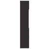 vidaXL Armoire de rangement noir 80x42,5x225 cm bois d'ing&eacute;nierie