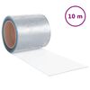 vidaXL Rideau de porte transparent 200 mmx1,6 mm 10 m PVC