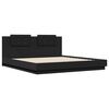 vidaXL Cadre de lit avec LED sans matelas noir 180x200 cm