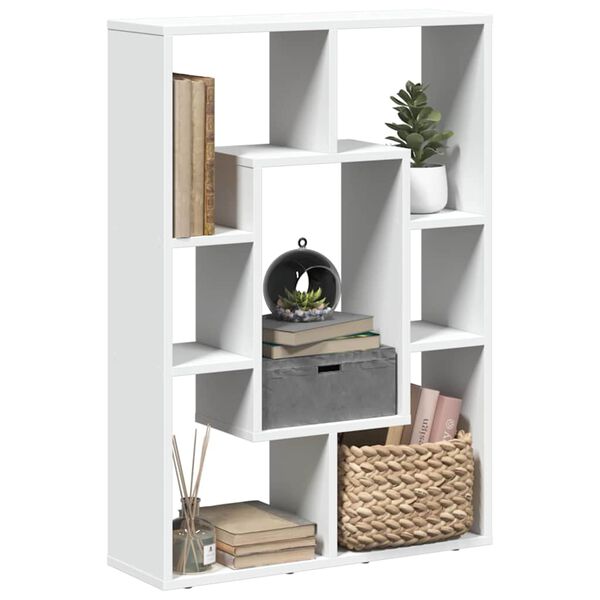 vidaXL Biblioth&egrave;que Blanc 63x20x90 cm Bois d'ing&eacute;nierie