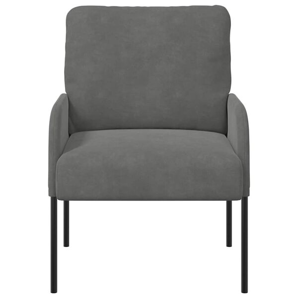 vidaXL Canap&eacute;s avec coussin 55cm Gris fonc&eacute; Contreplaqu&eacute;
