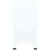 vidaXL Coffre de rangement industriel Blanc 75x40x80 cm Acier